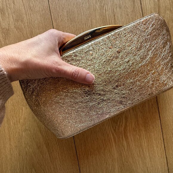 Beautiful little gold clutch bag, by iconic Florentine designer Rodo! - Picture 5 of 11